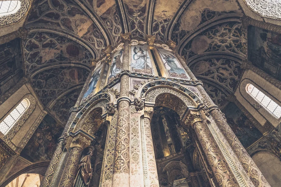 La rotonde templière peinte du couvent du Christ, à Tomar