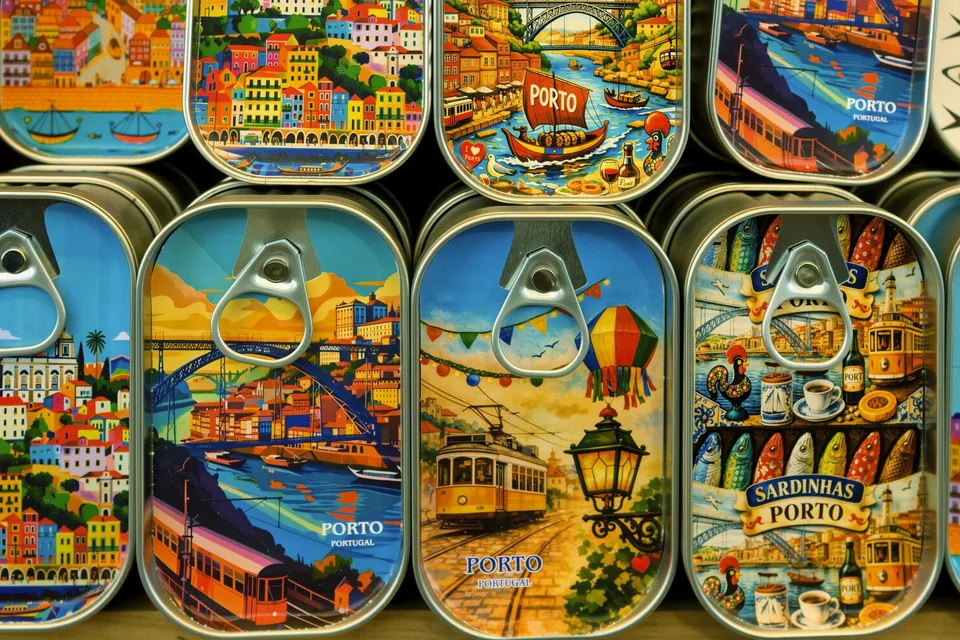 Des boîtes de sardines portugaises illustrées de scènes de Porto